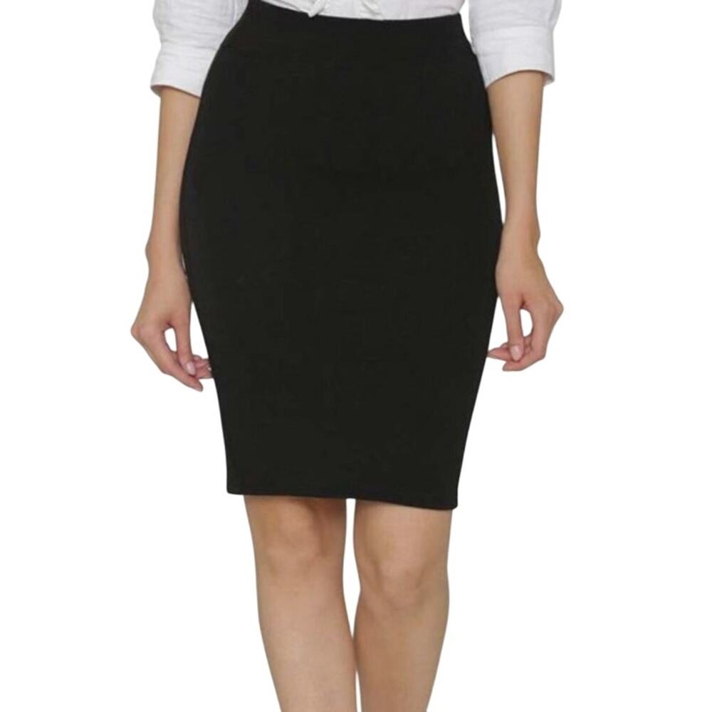 Lauren Ralph Lauren Black Pencil Skirt Women’s 4 Wool Stretch 36"